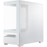 Asus prime ap202 midi tower behuizing (wit | 2x usb-a | 1x usb-c | rgb | tempered glass)