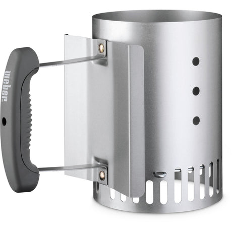 Weber rapidfire compact brikettenstarter houtskoolstarter (zilver)
