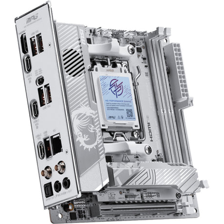 Msi mpg x870i edge ti evo wifi socket am5 moederbord (wit, raid, 5gb-lan, wi-fi 7, bt 5.4, sound, mini-itx)