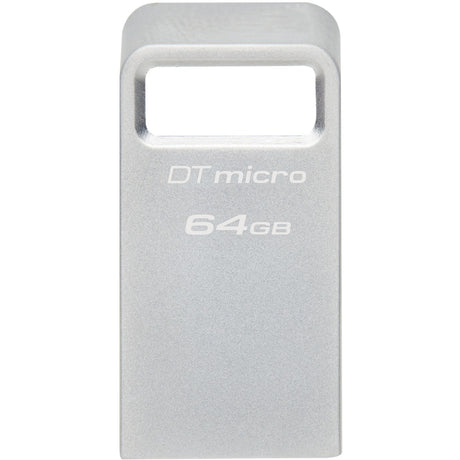 Kingston datatraveler micro 64 gb usb-stick (zilver, dtmc3g2 64gb, usb 3.2 gen 1)