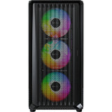 Montech x5m midi tower behuizing (zwart | 2x usb-a | 1x usb-c | rgb | tempered glass)