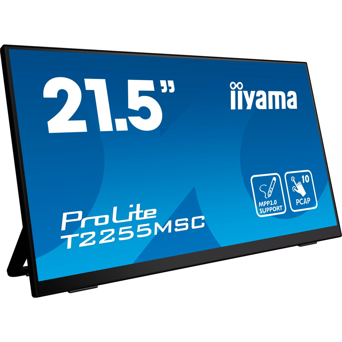 Iiyama prolite t2255msc-b1 21.5 monitor (zwart, 1x displayport, 1x hdmi, 2x usb-a)