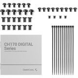 Deepcool ch170 digital mini tower behuizing (zwart | 2x usb-a | 1x usb-c)