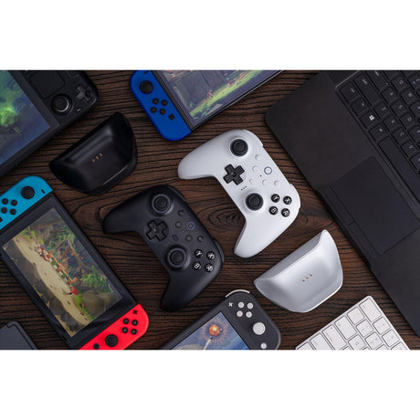 8bitdo ultimate 2 bluetooth controller (zwart, pc, switch 2, bluetooth usb-c 2.4 ghz)