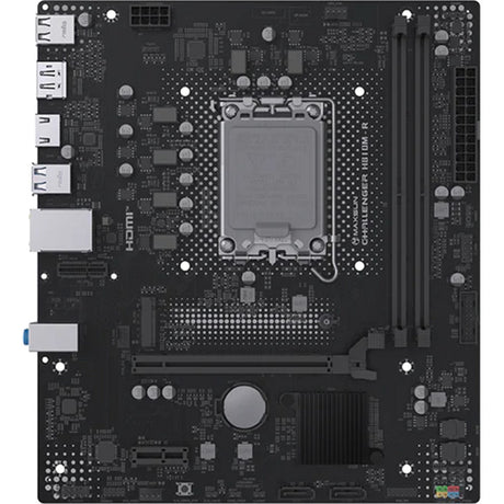 Maxsun ms-challenger h810m-r socket 1851 moederbord (zwart, gb-lan, sound, µatx)