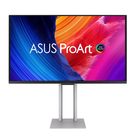 Asus proart display pa27ucdmr 26.5 4k ultra hd monitor (zilver, 1x displayport, 1x hdmi, 1x usb-c, 1x usb-a, 2x thunderbolt, 240 hz)