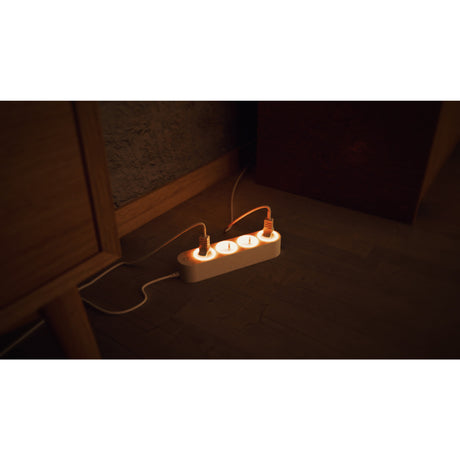 Shelly power strip gen4 4-voudige stekkerdoos (wit, 4x stekker, wifi, bluetooth, zigbee)