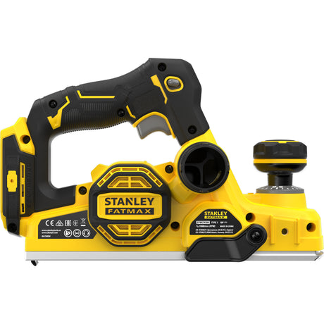 Stanley fatmax v20 18v brushless elektrische schaafmachine (zwart geel, accu en oplader niet inbegrepen)