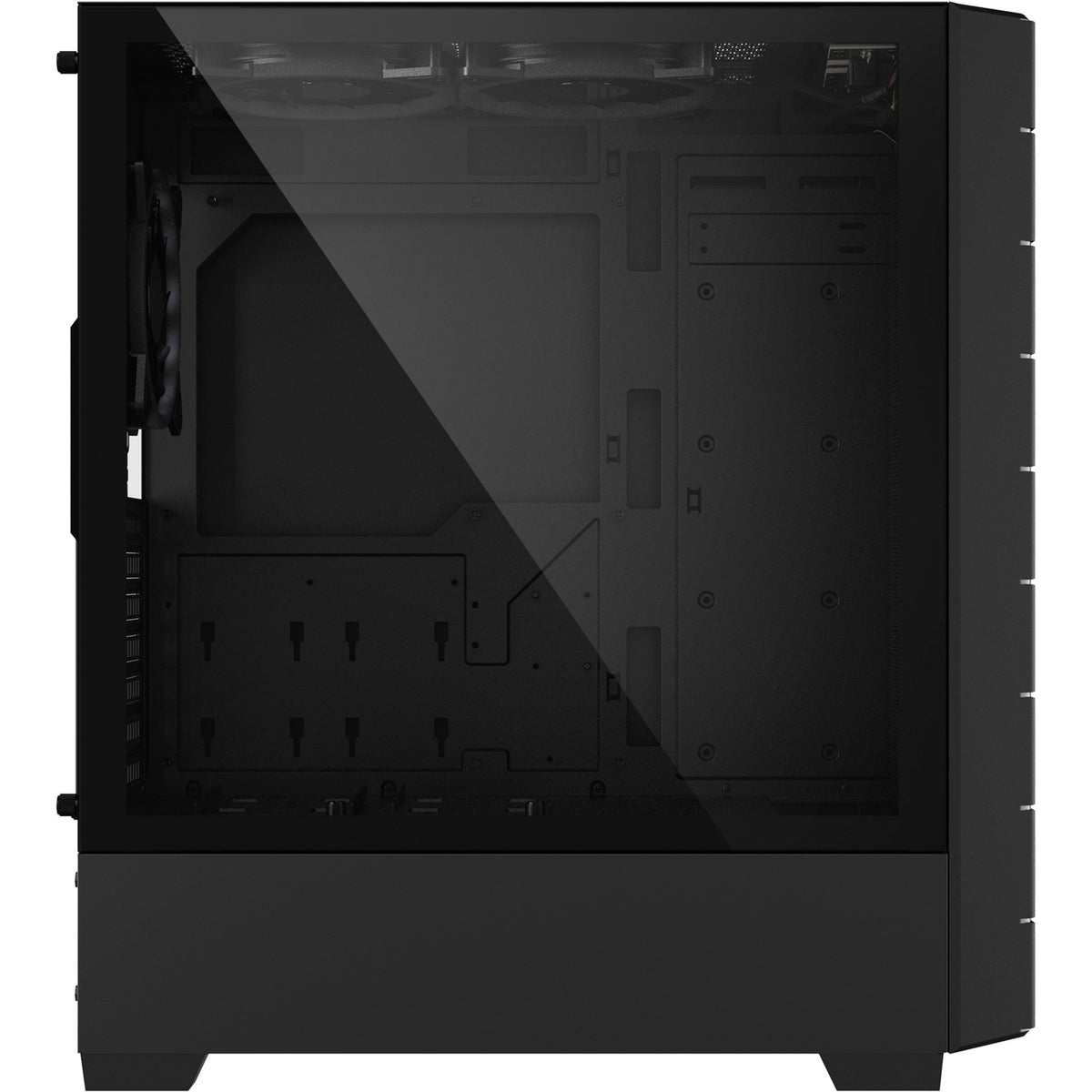 Sharkoon rgb hex midi tower behuizing (zwart | 2x usb-a | 1x usb-c | rgb | tempered glass)