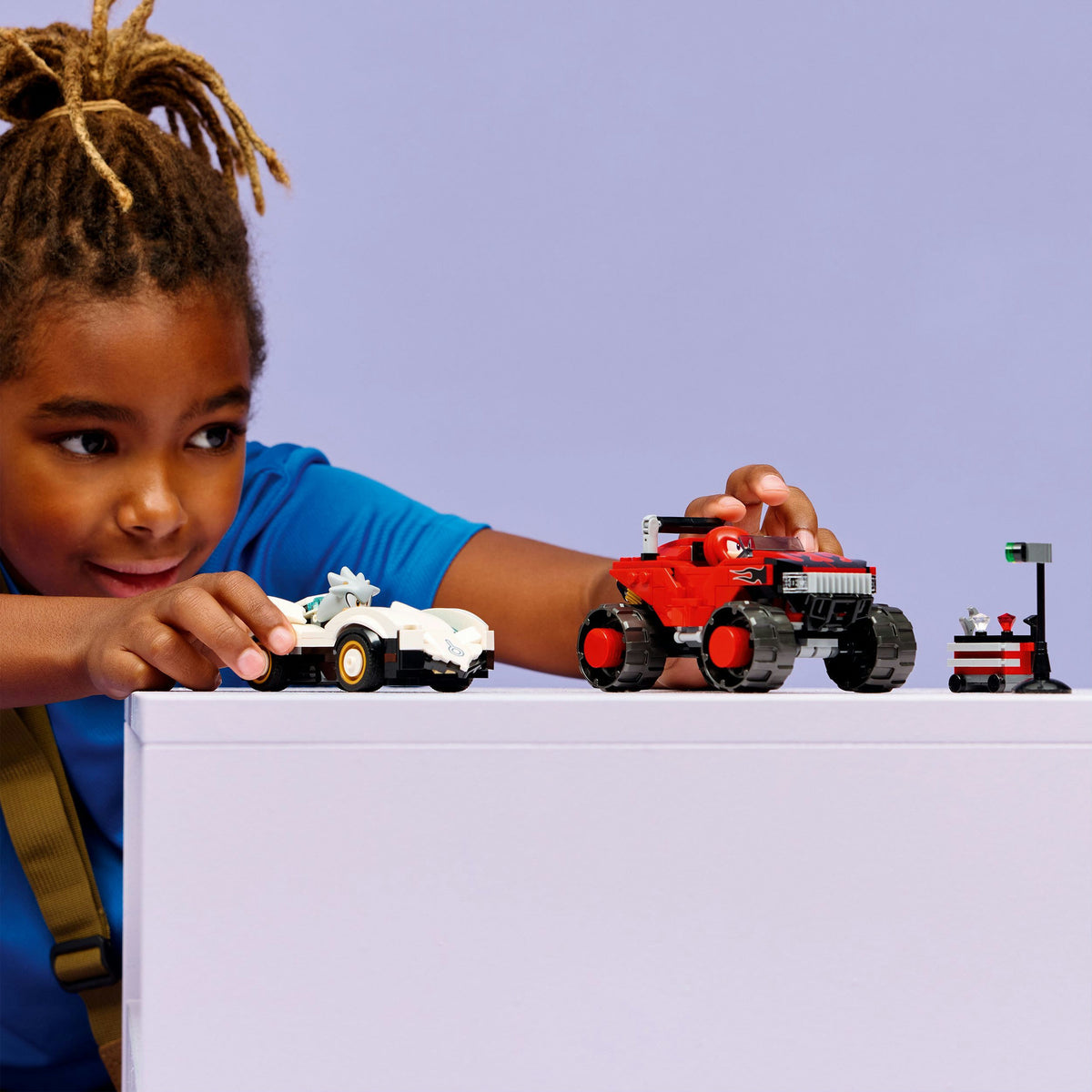 Lego sonic the hedgehog 77118 silvers auto vs. knuckles' monstertruck