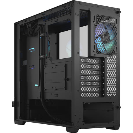 Fractal design pop air rgb midi tower behuizing (zwart | 2x usb-a | rgb | tempered glass)