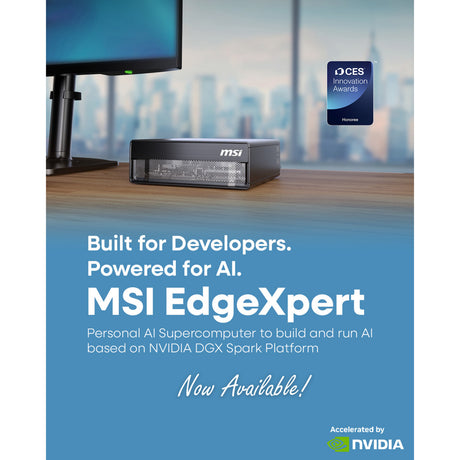 Msi edgexpert-32seu pc-systeem (zwart | cortex gb10 | nvidia blackwell | 128 gb | 4 tb ssd)
