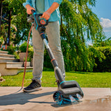Gardena aquabrush medium rolborstel, voor accu-multireinigers wasborstel (grijs turquoise, 14849-20)