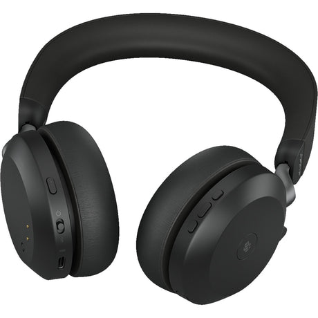 Jabra evolve2 75 on-ear headset (zwart, link380c, microsoft teams)