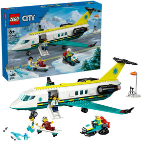 Lego ® city ambulancevliegtuig, speelgoedvliegtuig - 60465