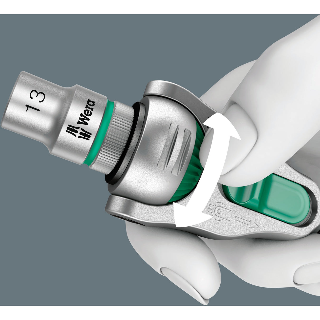 Wera 8100 sa 9 zyklop speed-ratelset gereedschapsset (zwart groen, 1 4 -aandrijving, 28-delig)