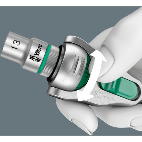 Wera 8100 sa 9 zyklop speed-ratelset gereedschapsset (zwart groen, 1 4 -aandrijving, 28-delig)