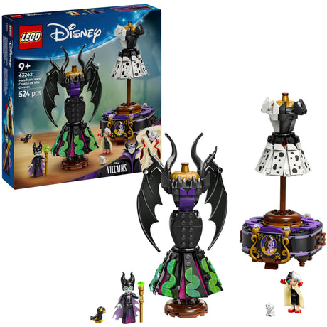 Lego disney 43262 de jurken van maleficent en cruella de vil