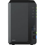 Synology diskstation ds223 nas (zwart, 1x 1gbe lan, 3x usb 3.2 gen 1)