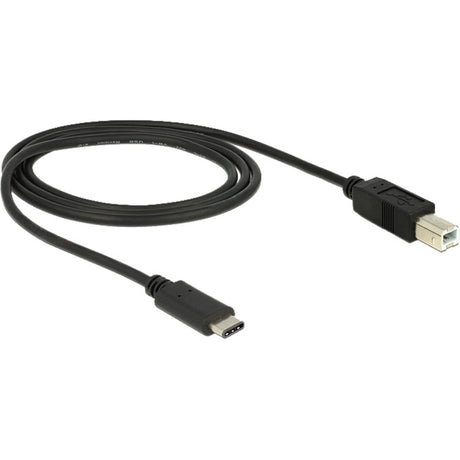 Delock usb-c 2.0 > usb-b kabel (zwart, 1 meter)