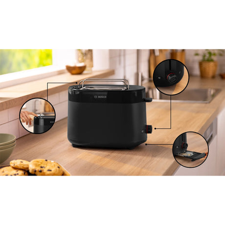 Bosch broodrooster mymoment (zwart)