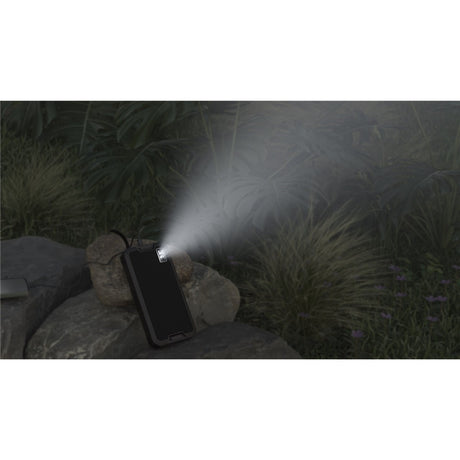 Goobay outdoor solar power bank 20,000 mah with power delivery powerbank (zwart)