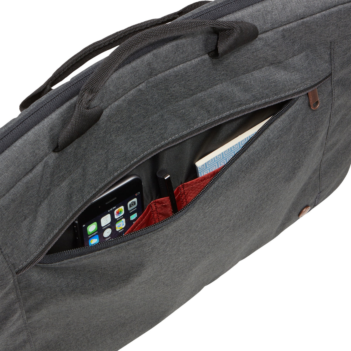 Case logic era 15.6 laptop attaché eraa-116-obsidian laptoptas (donkergrijs)