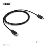 Club 3d displayport 1.4 to hdmi 4k60hz kabel adapter (zwart, hdr m m 2m)
