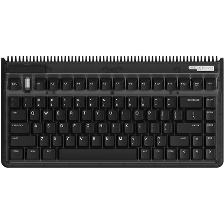 Iqunix og80 dark side wireless mechanical keyboard (zwart, us lay-out (qwerty), cherry mx blue, 80% (tkl), rgb leds, hot-swappable, pbt, 2.4ghz | bluetooth 5.1 | usb-c)