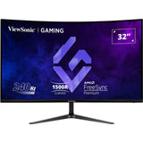 Viewsonic vx3219-pc-mhd 32 curved gaming monitor (zwart, 2x hdmi, 1x displayport, 240 hz)