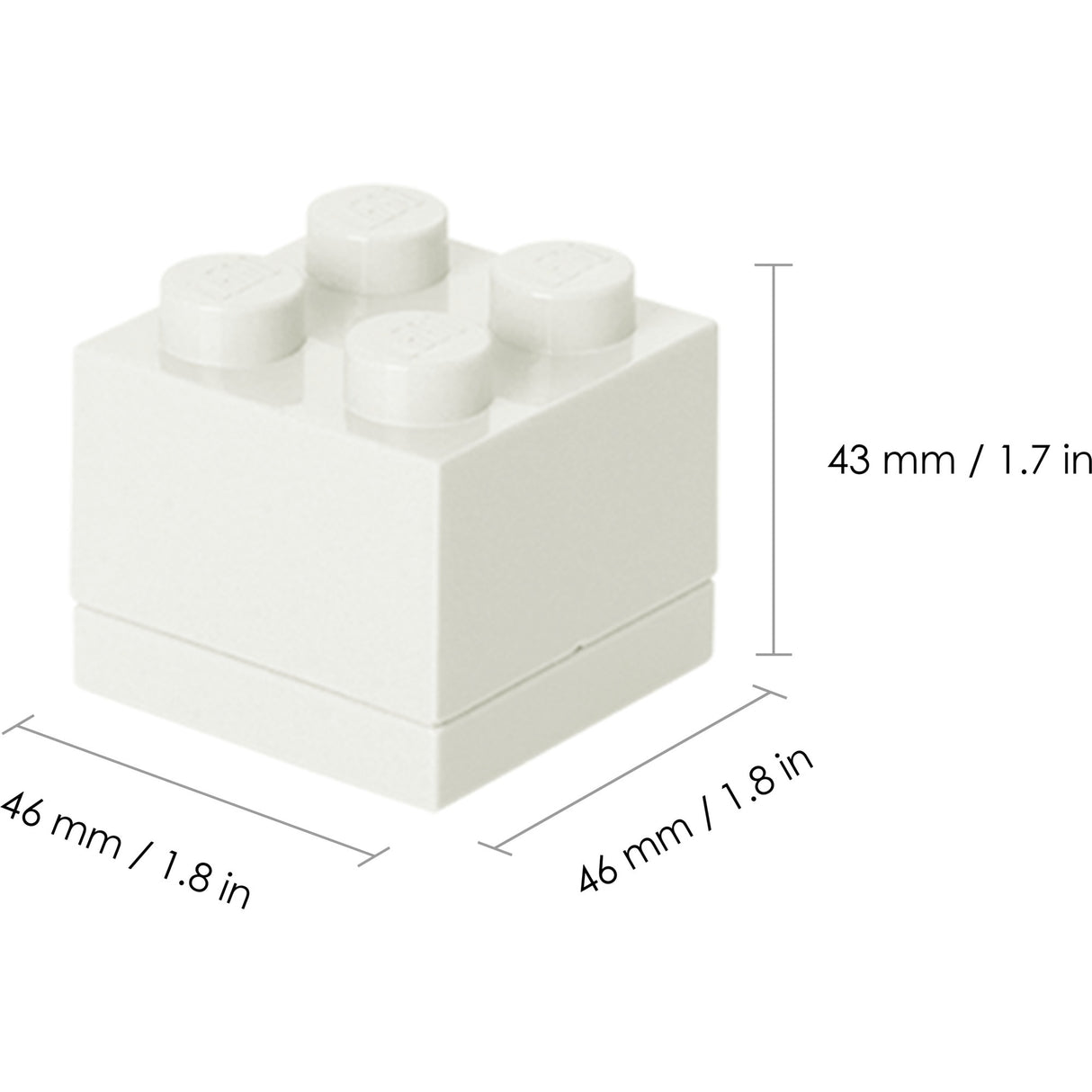 Room copenhagen lego mini box 4 lunchbox (wit)