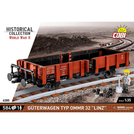 Cobi güterwagen type ommr 32 linz constructiespeelgoed (schaal 1:35)