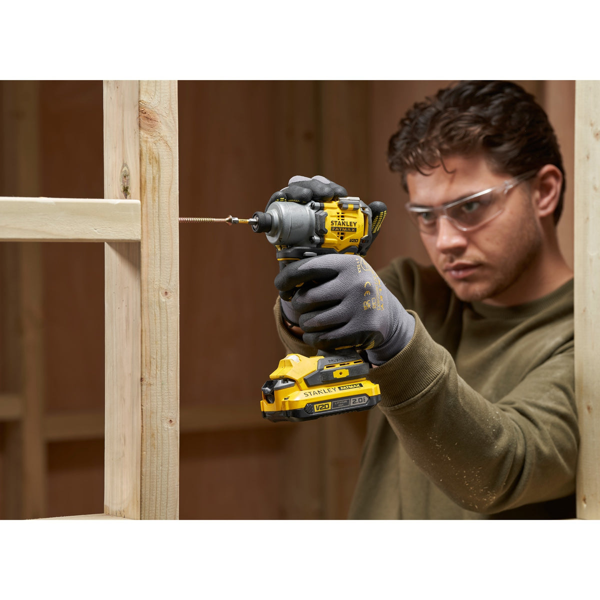 Stanley gereedschap - 18v accu-slagmoersleutel, zonder accu en lader sfmcf830b-xj