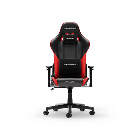 Dxracer prince l black red pvc leather gamestoel (zwart rood)