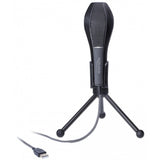 Delock usb condenser microfoon (zwart, met tafel standaard)