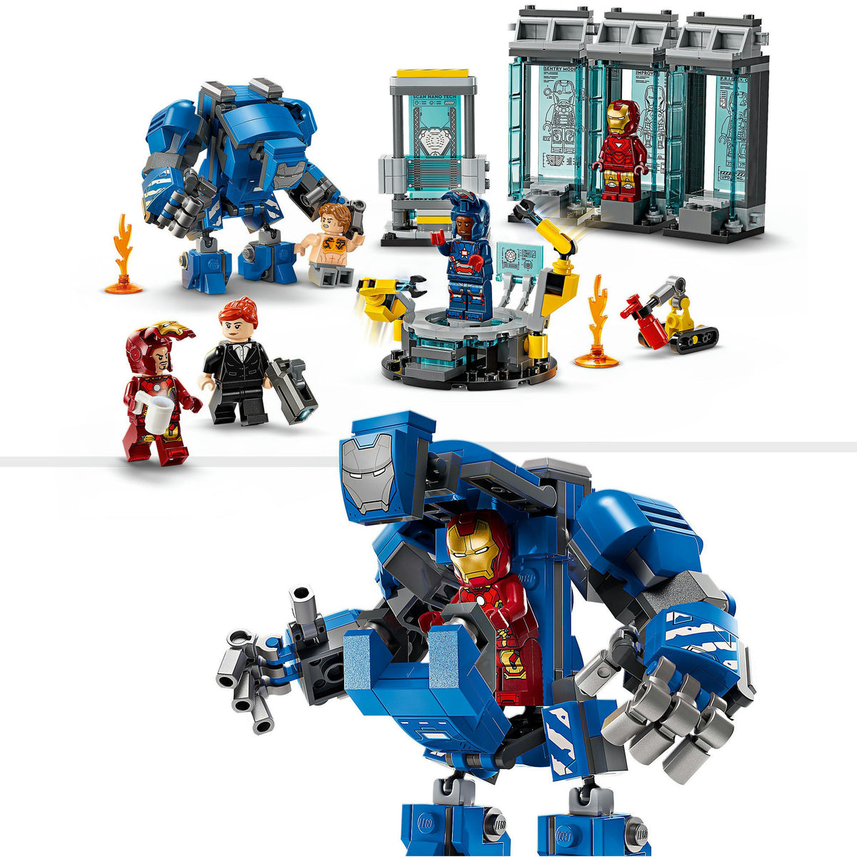 Lego marvel iron mans laboratorium: harnasruimte set - 76315