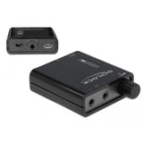 Delock portable stereo hoofdtelefoon versterker (zwart)