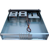 Inter-tech 2u-2098-sk rack behuizing (zwart | 2x usb-a)