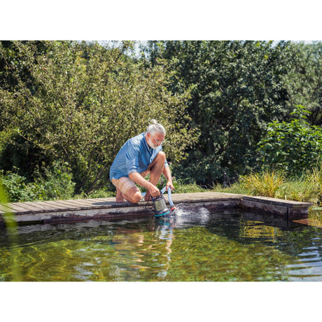 Gardena vuilwaterpomp 20000 aquasensor dompel- en drukpompen (zwart roestvrij staal, 9044-20)