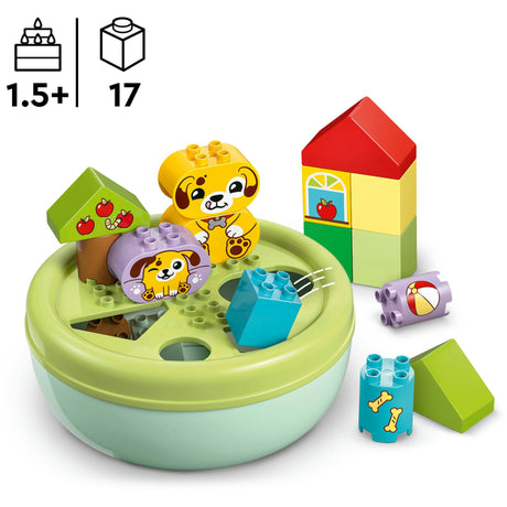 Lego duplo vormenstoof: puppyhuis educatief dieren speelgoed voor kinderen 10441