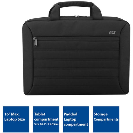 Act connectivity urban laptop tas 16 inch (zwart)