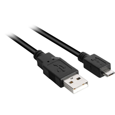 Sharkoon usb-a 2.0 naar micro-usb-b kabel (zwart, 0,5 meter)