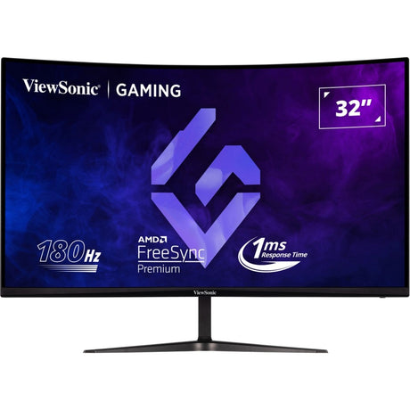 Viewsonic vx3218c-2k 32 curved gaming monitor (zwart, 1x displayport, 2x hdmi, 180 hz)