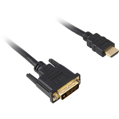 Sharkoon hdmi > dvi-d (24+1) kabel (zwart, 1 meter)
