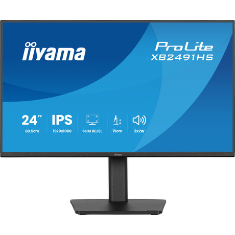 Iiyama prolite xb2491hs-b1 23.8 monitor (zwart, 1x displayport, 1x hdmi, 120 hz)