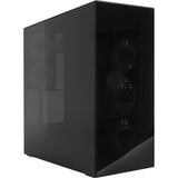 Arctic xtender midi tower behuizing (zwart (mat) | 2x usb-a | 1x usb-c | rgb | tempered glass)