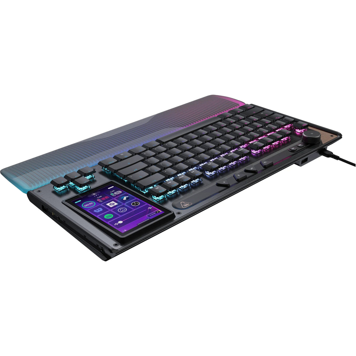 Turtle beach command series kb7-toetsenbord (zwart, us lay-out (qwerty), 80% (tkl), rgb, double shot pbt)