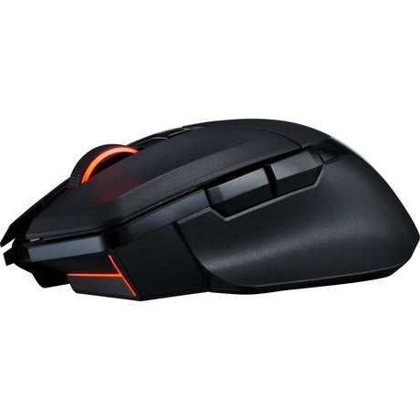Powercolor alphyn am10 wireless gaming mouse (zwart rood, 100 - 26000 dpi, 8k, rgb, usb 2.4g bluetooth 5.2)