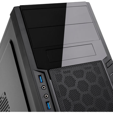 Silverstone sst-ps13b midi tower behuizing (zwart | 2x usb-a)