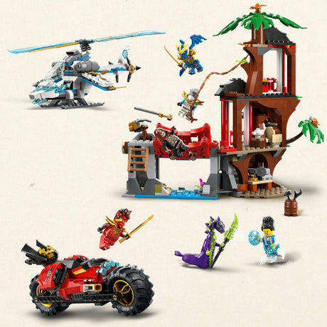 Lego ninjago 71857 ninjavoertuigen bij de boomhut